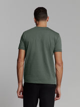 Timeless Basics Round Neck Detail T-Shirt | Dark Steel