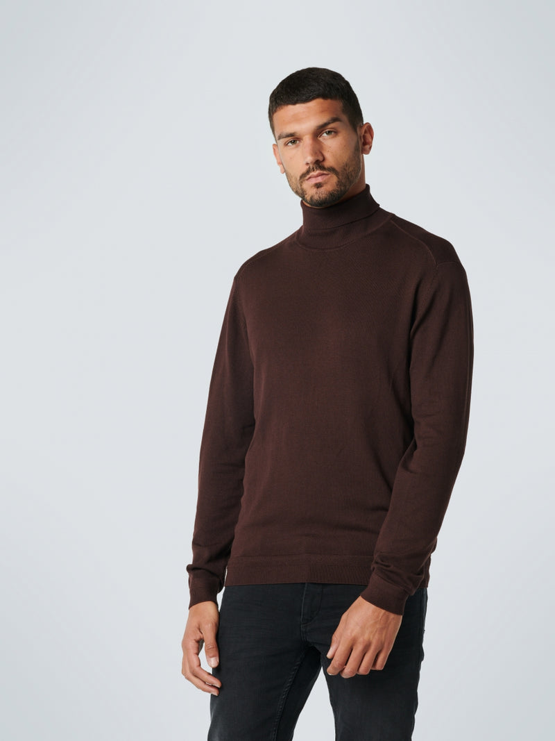 Roll Neck Pullover | Coffee