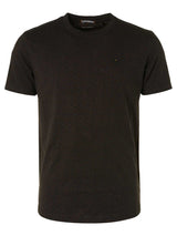 T-Shirt Crewneck 2 Coloured Jacquard | Black