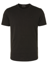 T-Shirt Crewneck 2 Coloured Jacquard | Black