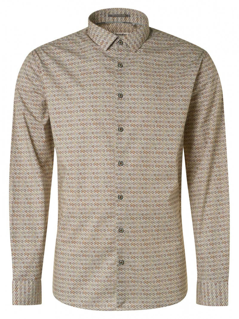 Shirt Stretch Allover Printed | Smoke