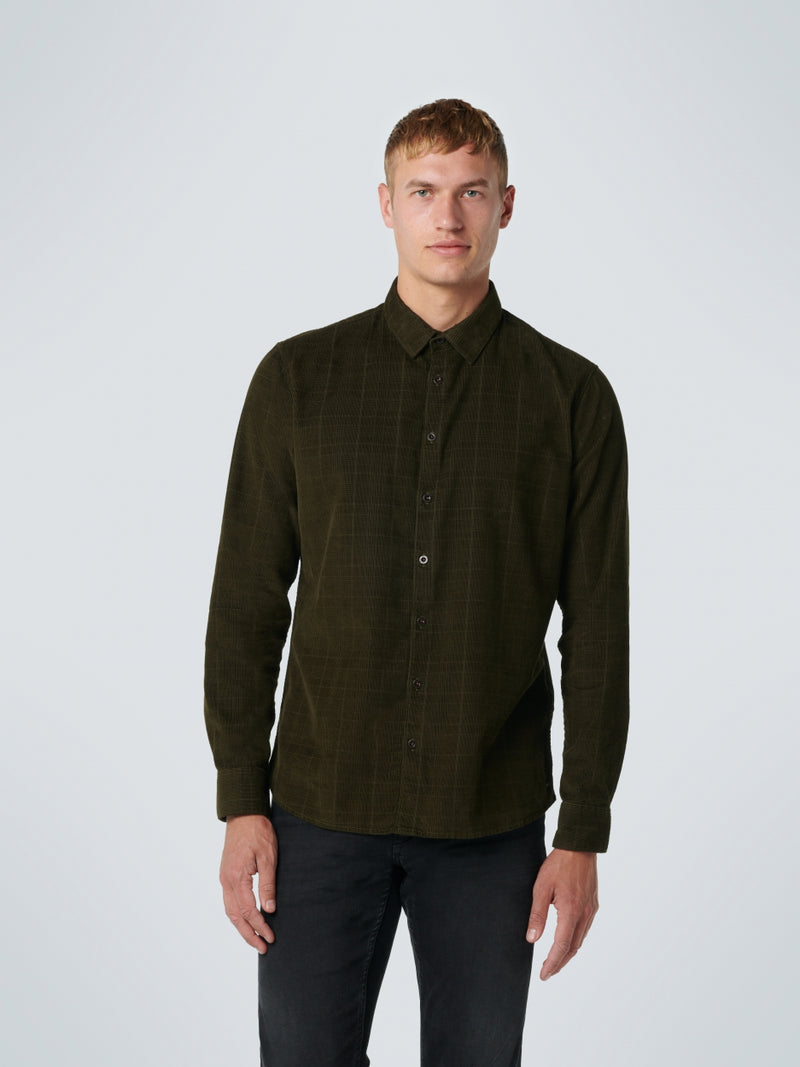 Corduroy Long Sleeve Shirt | Moss