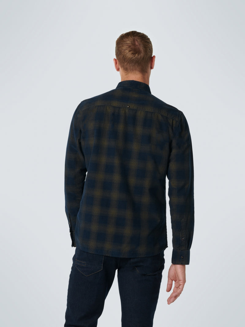 Corduroy Long Sleeve Shirt | Olive