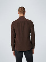Corduroy Long Sleeve Shirt | Coffee