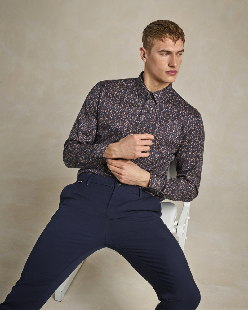 Shirt Stretch Allover Printed | Night