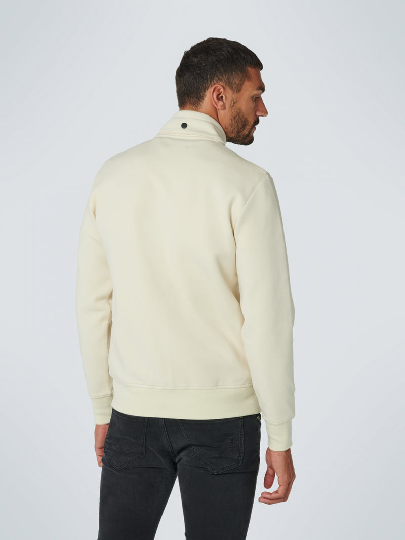Sweater Full Zipper Interlock | Cream