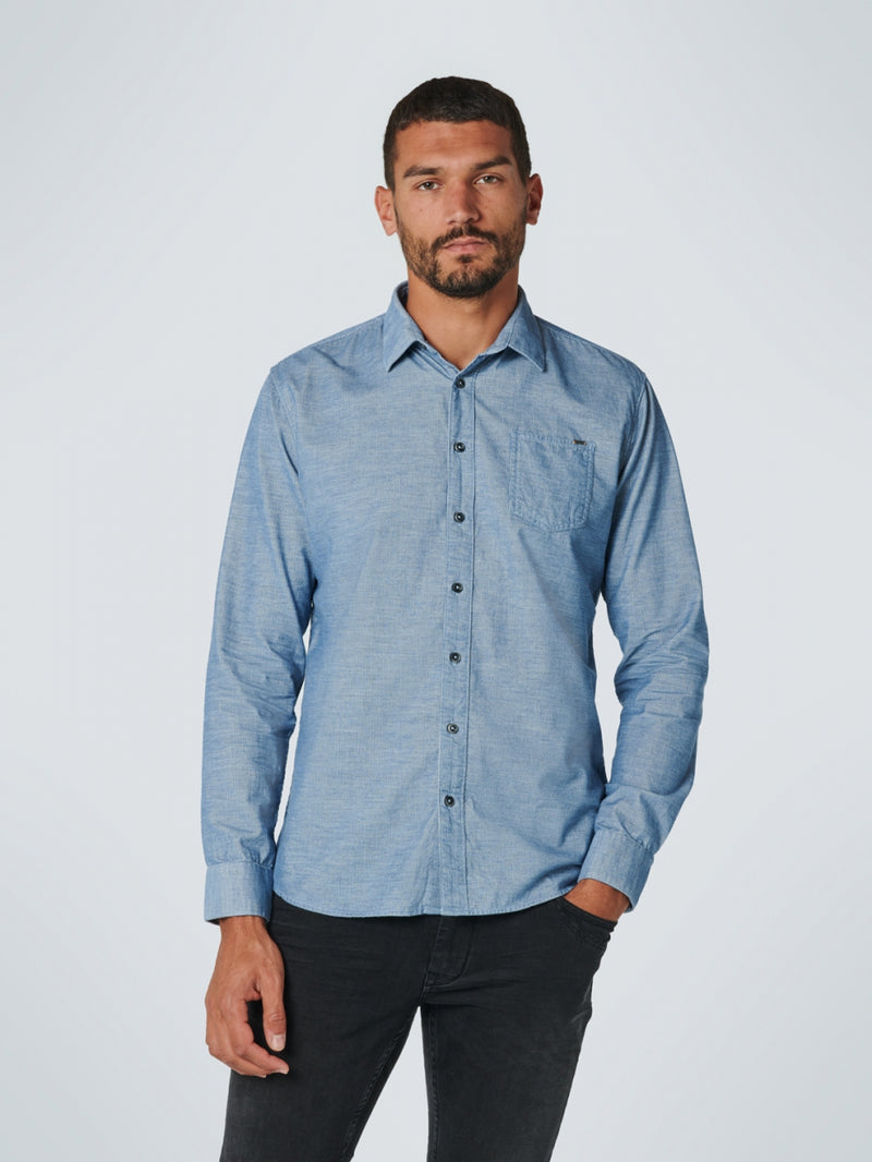 Shirt 2 Coloured Corduroy Responsible Choice Cotton | Dusty Blue