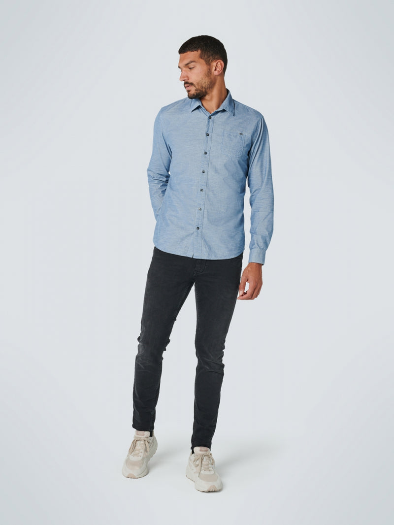 Shirt 2 Coloured Corduroy Responsible Choice Cotton | Dusty Blue