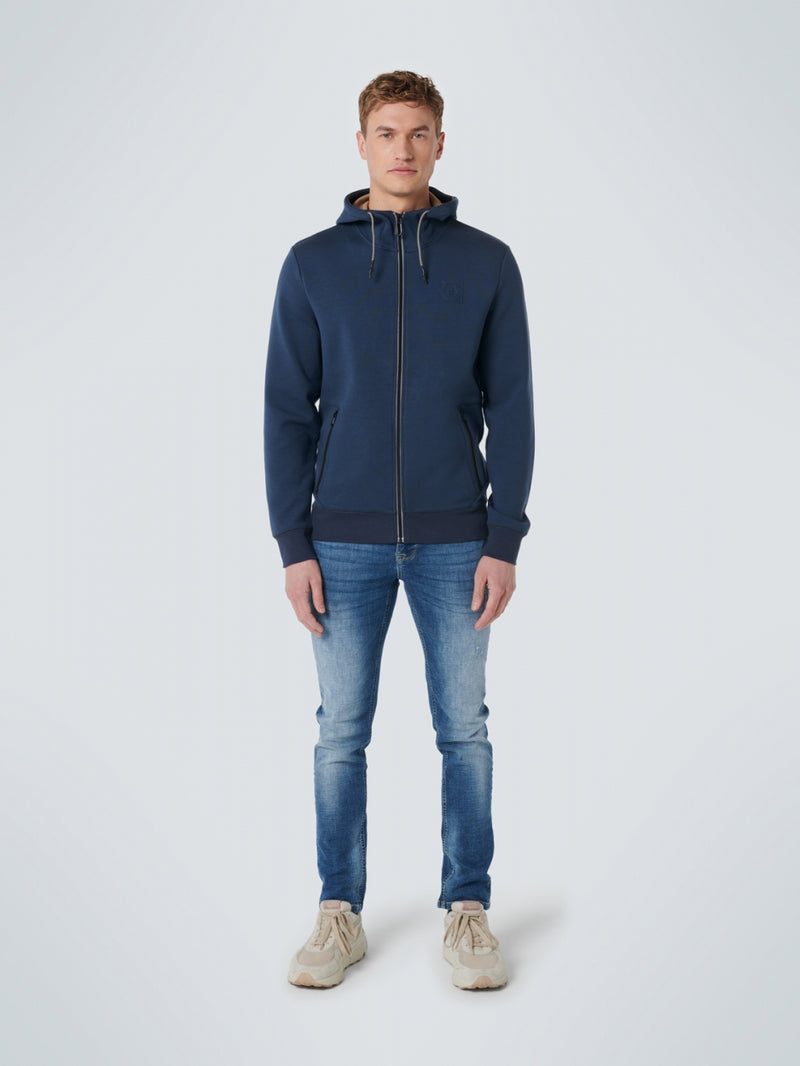 Sweater Full Zipper Hooded Double Fabric | Airforce