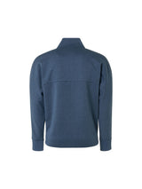 Sweater Full Zipper High Neck Melange | Washed Blue