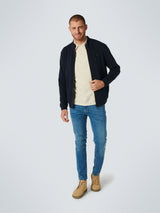 Sweater Full Zip Double High Neck Stretch | Night