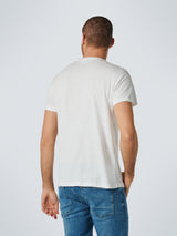 T-Shirt Crewneck with Linen | White