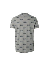 T-Shirt Crewneck Allover Printed 3 Colour Stripe | Airforce
