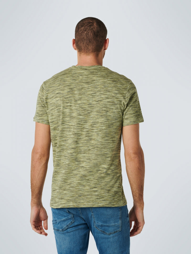 T-Shirt Crewneck Multi Coloured Yarn Dyed Melange | Mint