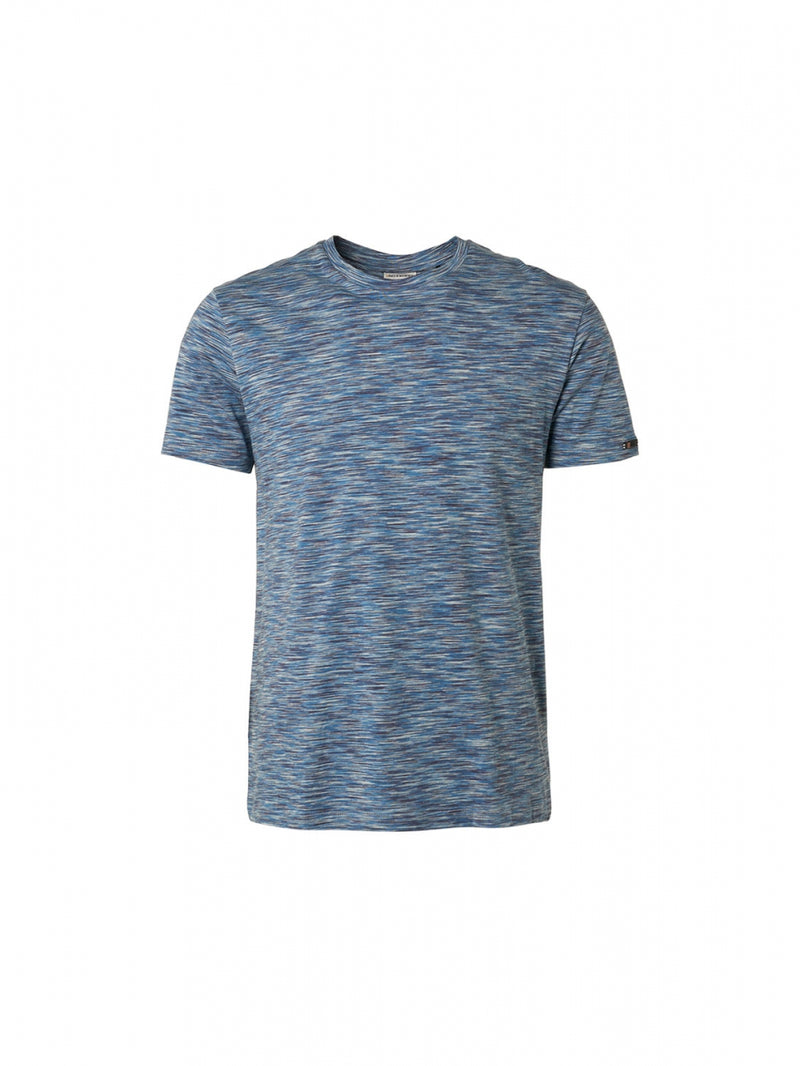 T-Shirt Crewneck Multi Coloured Yarn Dyed Melange | Cloud