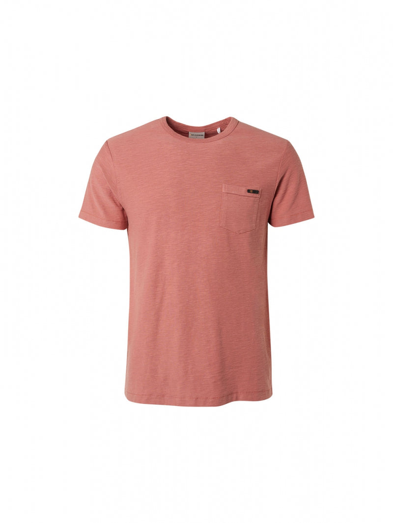 T-Shirt Crewneck Slub Garment Dyed | Coral