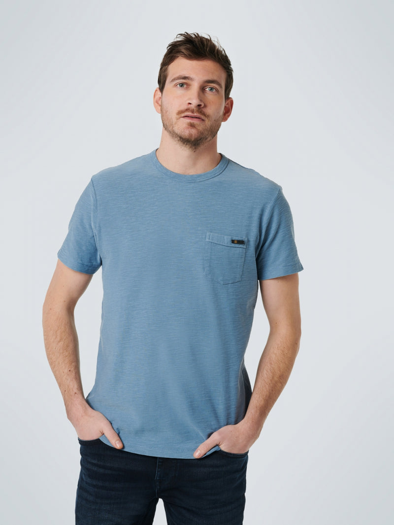 T-Shirt Crewneck Slub Garment Dyed | Washed Blue