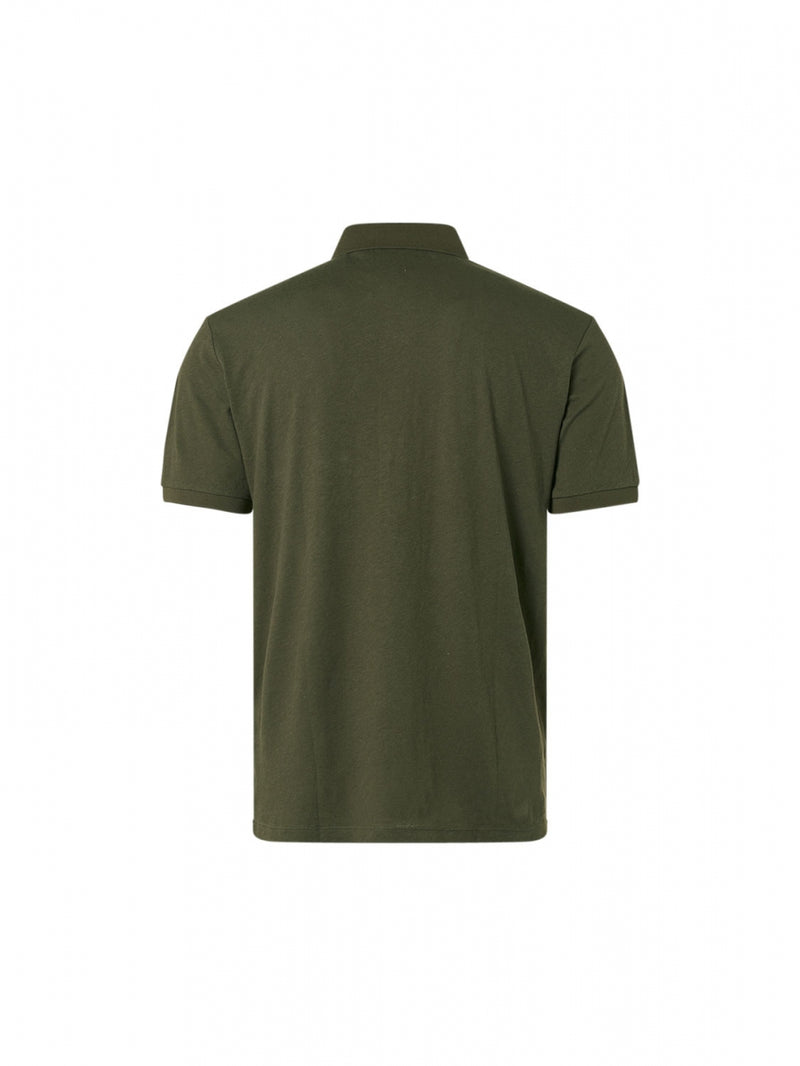 Polo Solid With Linen | Basil