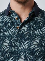 Polo Pique Allover Printed Stretch | Cloud