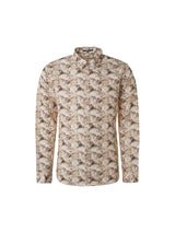 Shirt Allover Printed With Linen Responsible Choice | Coral