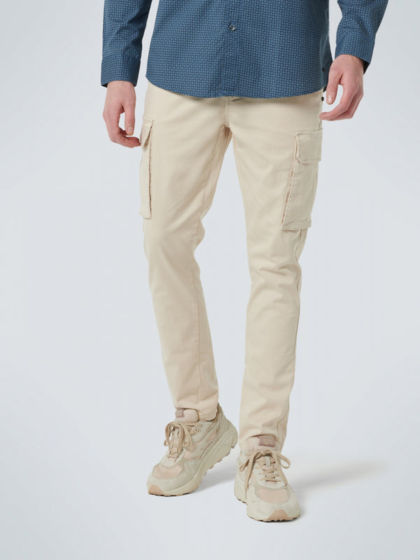 Pants Cargo Garment Dyed Stretch | Cream