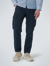 Pants Cargo With Linen Garment Dyed | Airforce