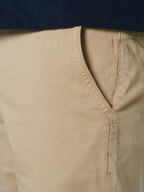 Short Chino Sport Garment Dyed Twill Stretch | Stone