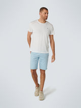 Short Chino Garment Dyed Twill Stretch With Belt | Cloud