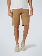 Short Cargo Garment Dyed + Stone Washed Stretch With Belt | Sand