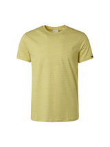 T-Shirt Crewneck Allover Printed Stripe | Lime