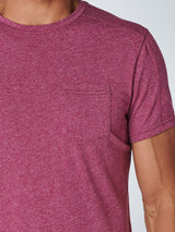 T-Shirt Crewneck 2 Colour Melange | Cassis