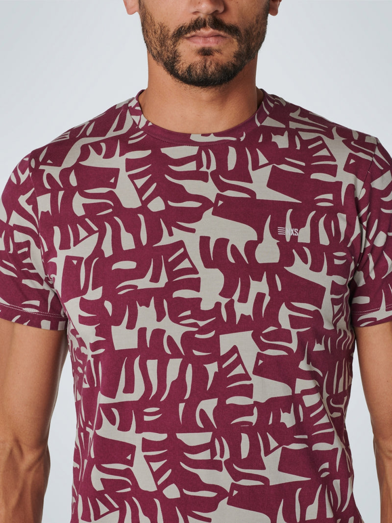 T-Shirt Crewneck Allover Printed Slub | Smoke