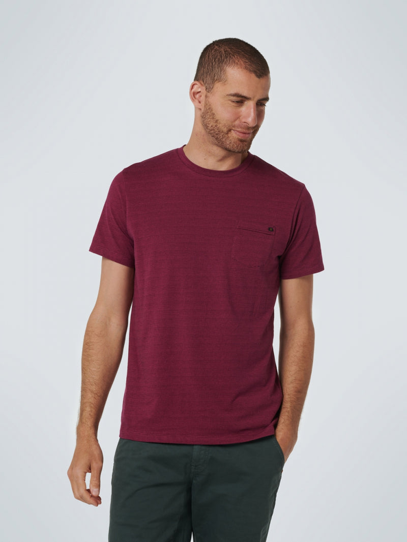 T-Shirt Crewneck 2 Coloured Jacquard | Cassis
