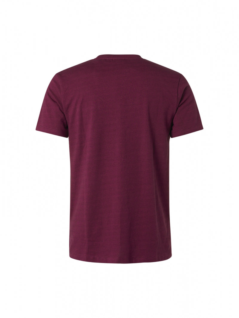 T-Shirt Crewneck 2 Coloured Jacquard | Cassis
