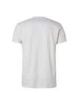 T-Shirt V-Neck Melange | White