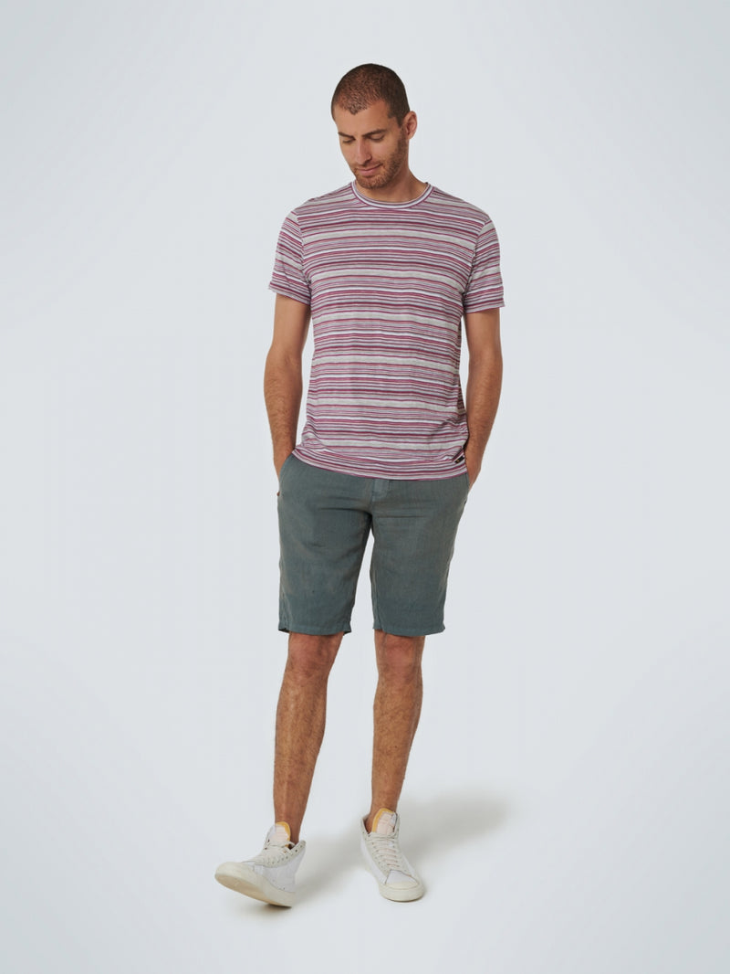 T-Shirt Crewneck Multi Colour Stripe | Cassis