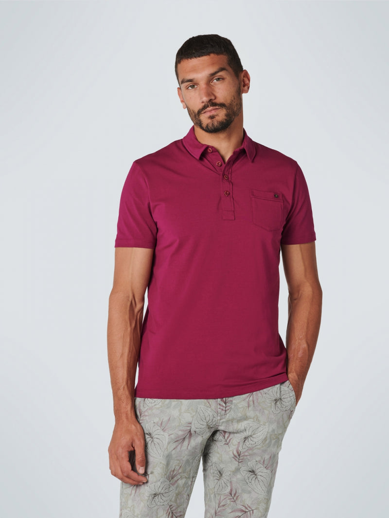 Polo Jersey Stretch | Cassis