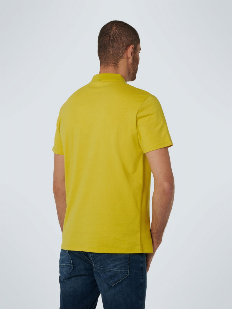 Polo Solid Jacquard Mixed With Jersey | Lime