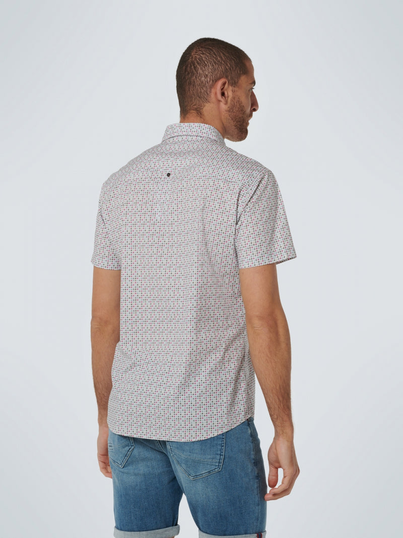 Shirt Short Sleeve Allover Printed Stretch | Cassis