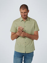 Shirt Short Sleeve Allover Printed Stretch | Lime