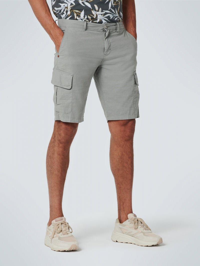 Short Garment Dyed With Linen | Smoke