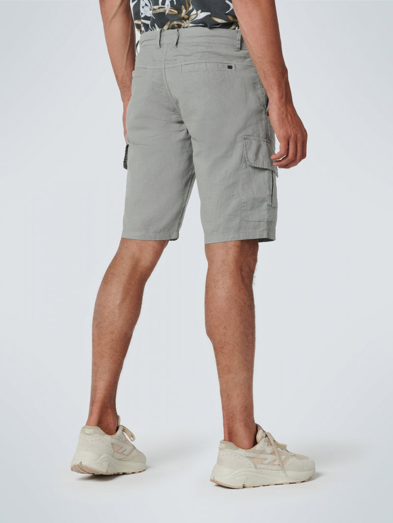 Short Garment Dyed With Linen | Smoke