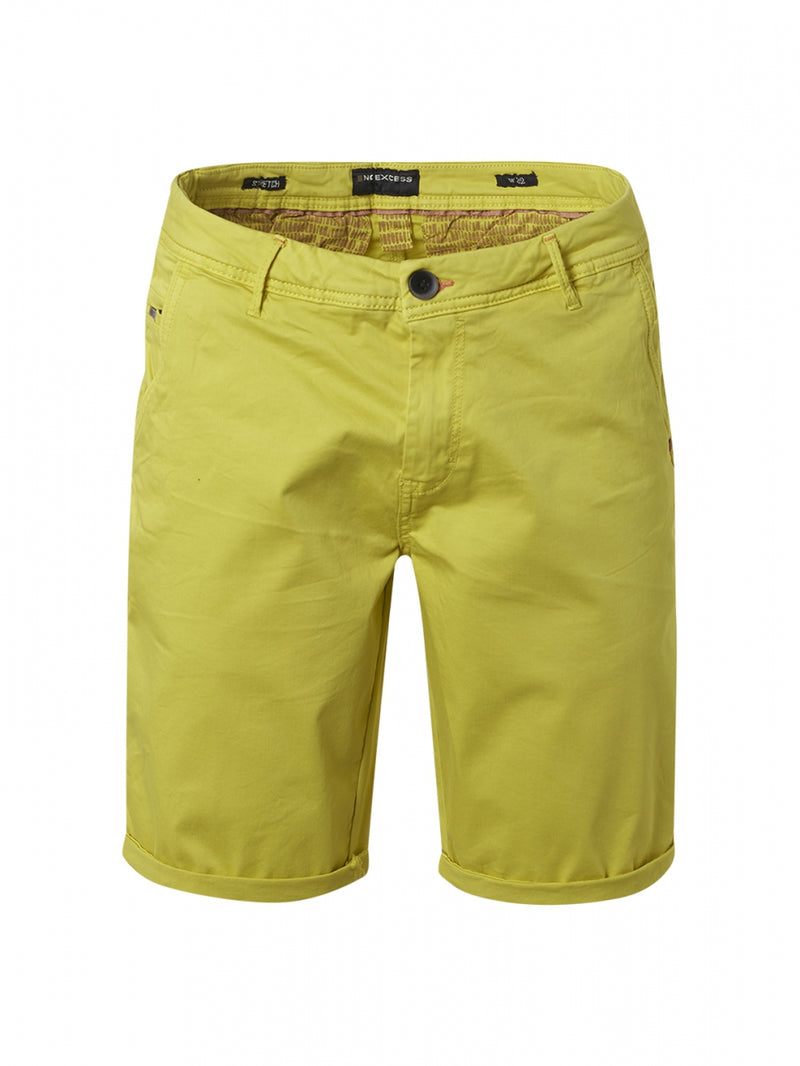 Short Chino Garment Dyed Twill Stretch | Lime