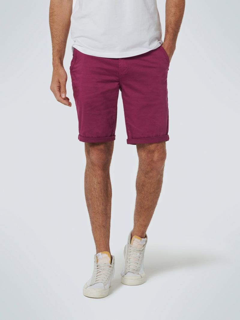 Short Chino Garment Dyed Twill Stretch | Cassis