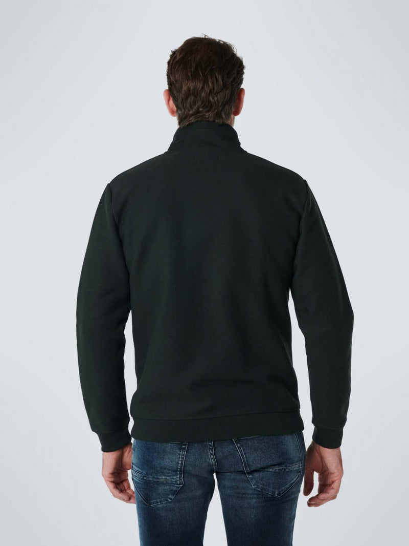Casual Cardigan Sweater | Greenish Black