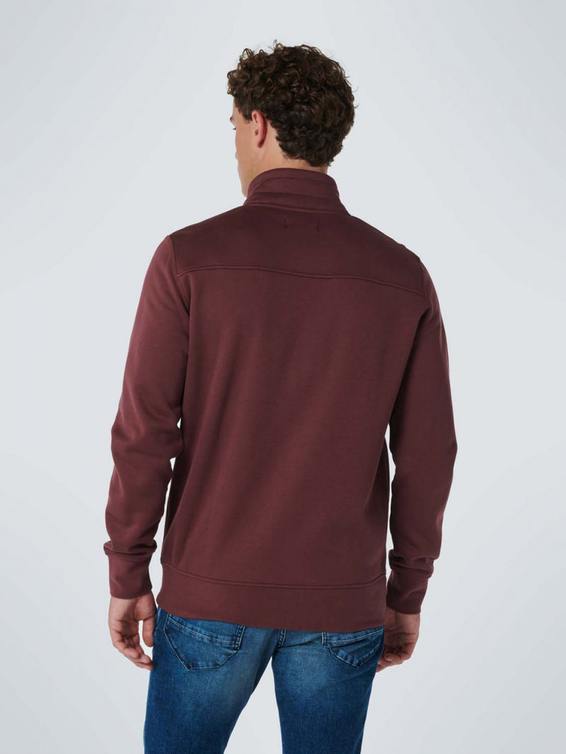 Sweater Full Zipper | Port Wine