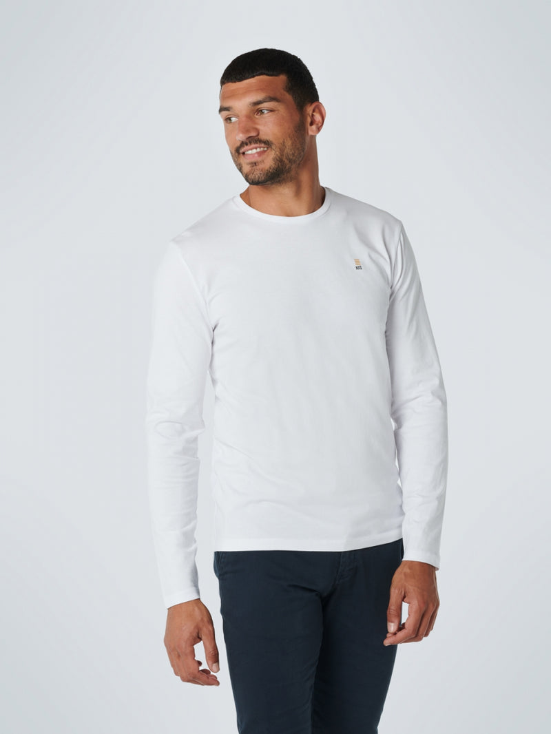 Basic Long Sleeve T-Shirt | White