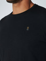 T-Shirt Long Sleeve Crewneck Slub Responsible Choice | Black
