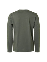 T-Shirt Long Sleeve Crewneck Slub Responsible Choice | Dark Steel