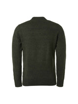 Pullover Crewneck 2 Coloured Relief Knit | Sage Green
